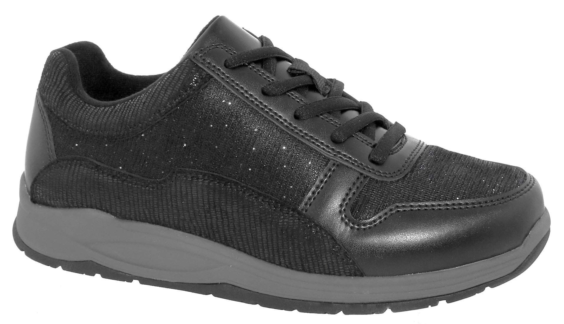 Footsaver Woman Rummy 80555 Leather & Mesh Walking Shoes - Comfortable Athletic Shoes for Women, Perfect for Walking, Jogging & Everyday Wear