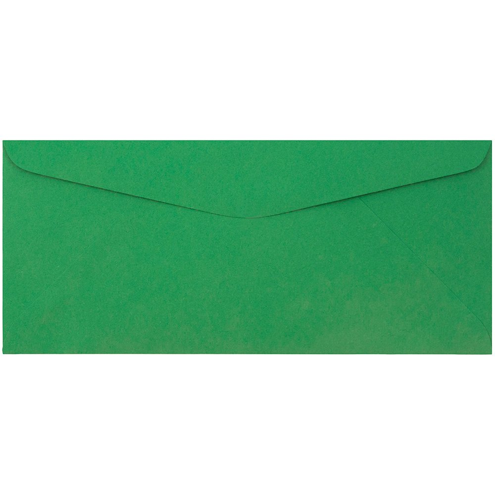 JAM PAPER #9 Business Colored Envelopes - 3 7/8 x 8 7/8 Inches - 1000 Pack Green Recycled Envelopes for Mailing, Invitations & Office Use