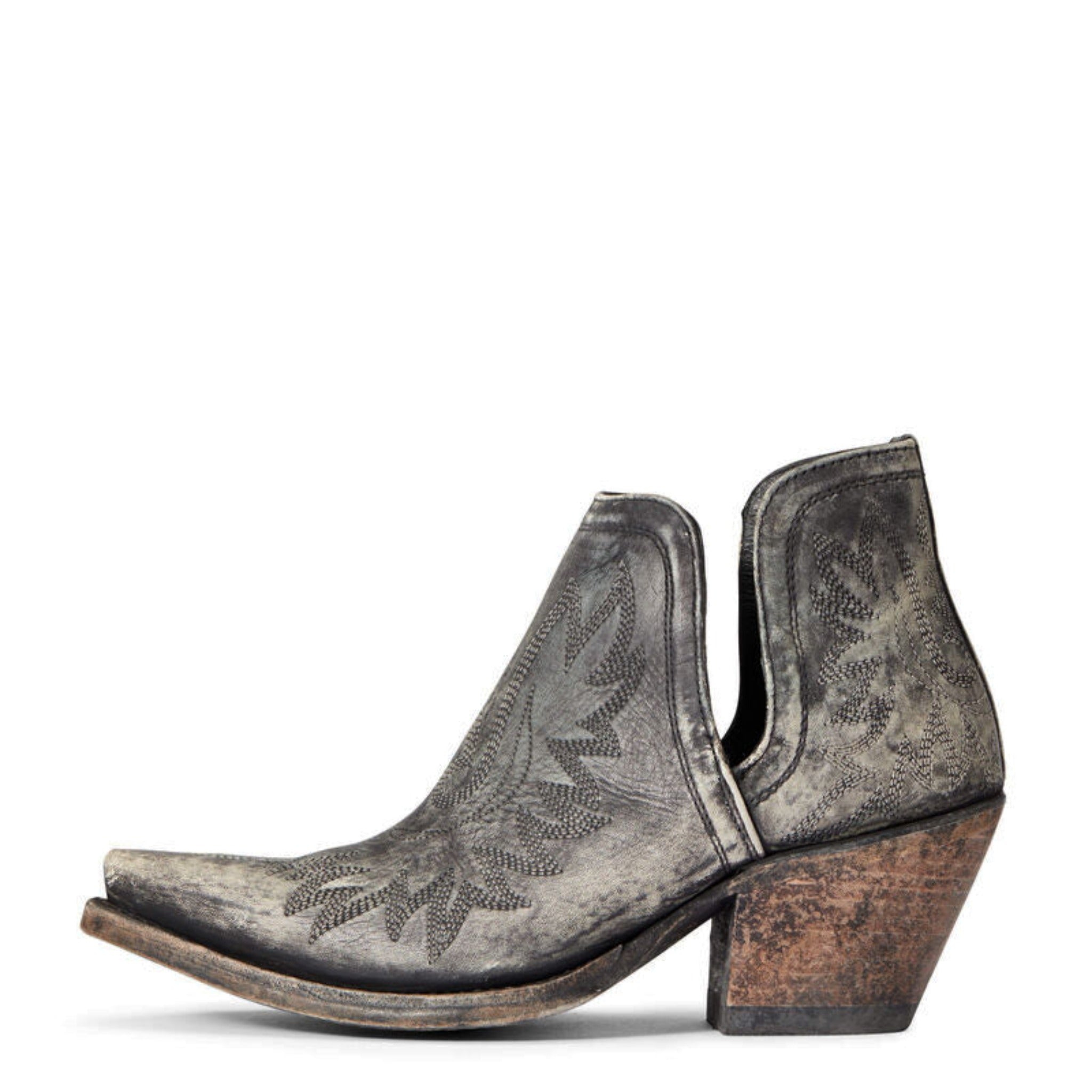 Ariat Women's Distressed Black Dixon Boots - Western Cowgirl Riding Boots for Horseback Riding & Country Fashion