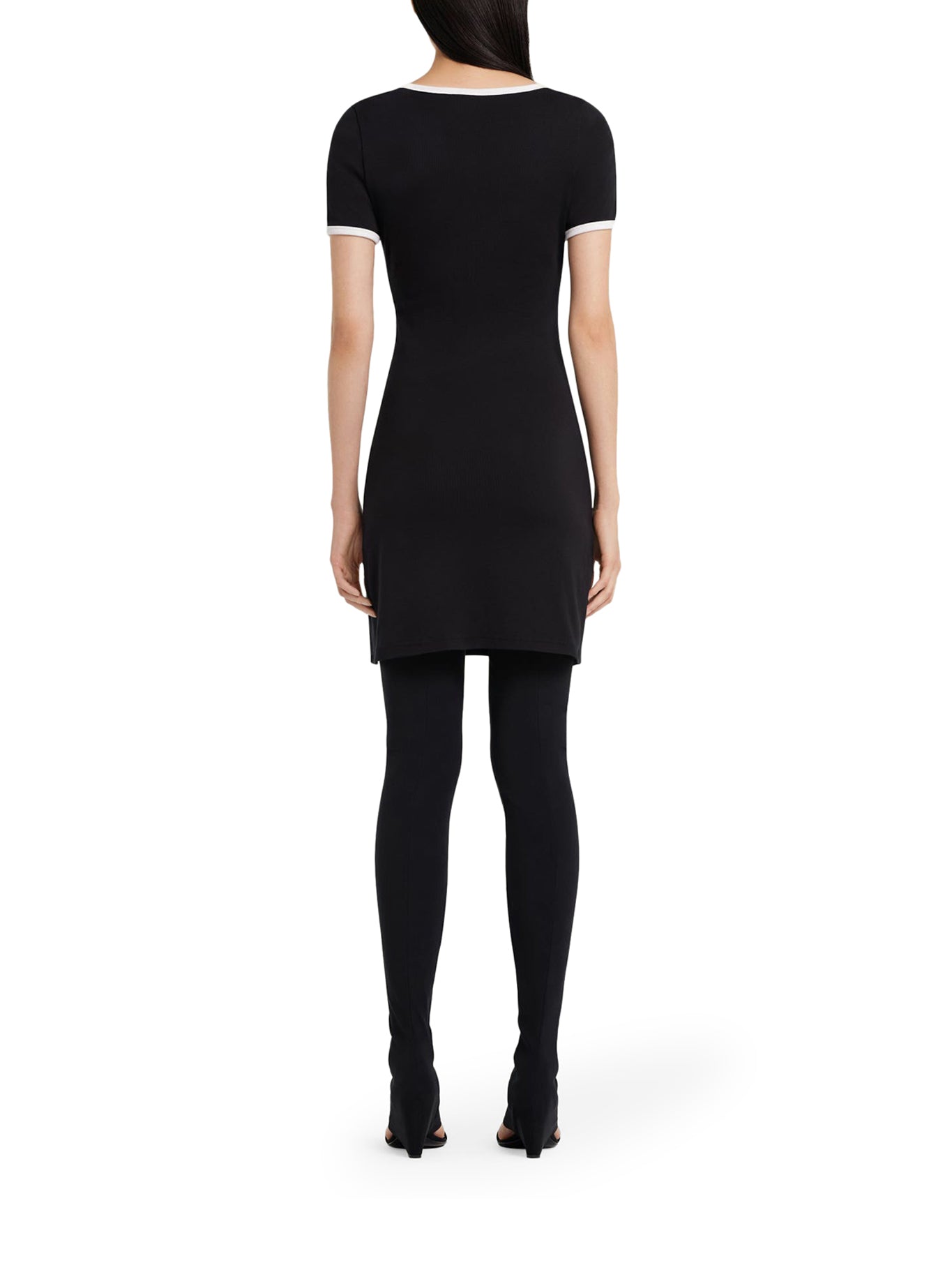 HOLISTIC CONTRAST MINI DRESS - Women's Elegant Sleeveless Bodycon Party Dress for Night Out, Date Night & Special Occasions