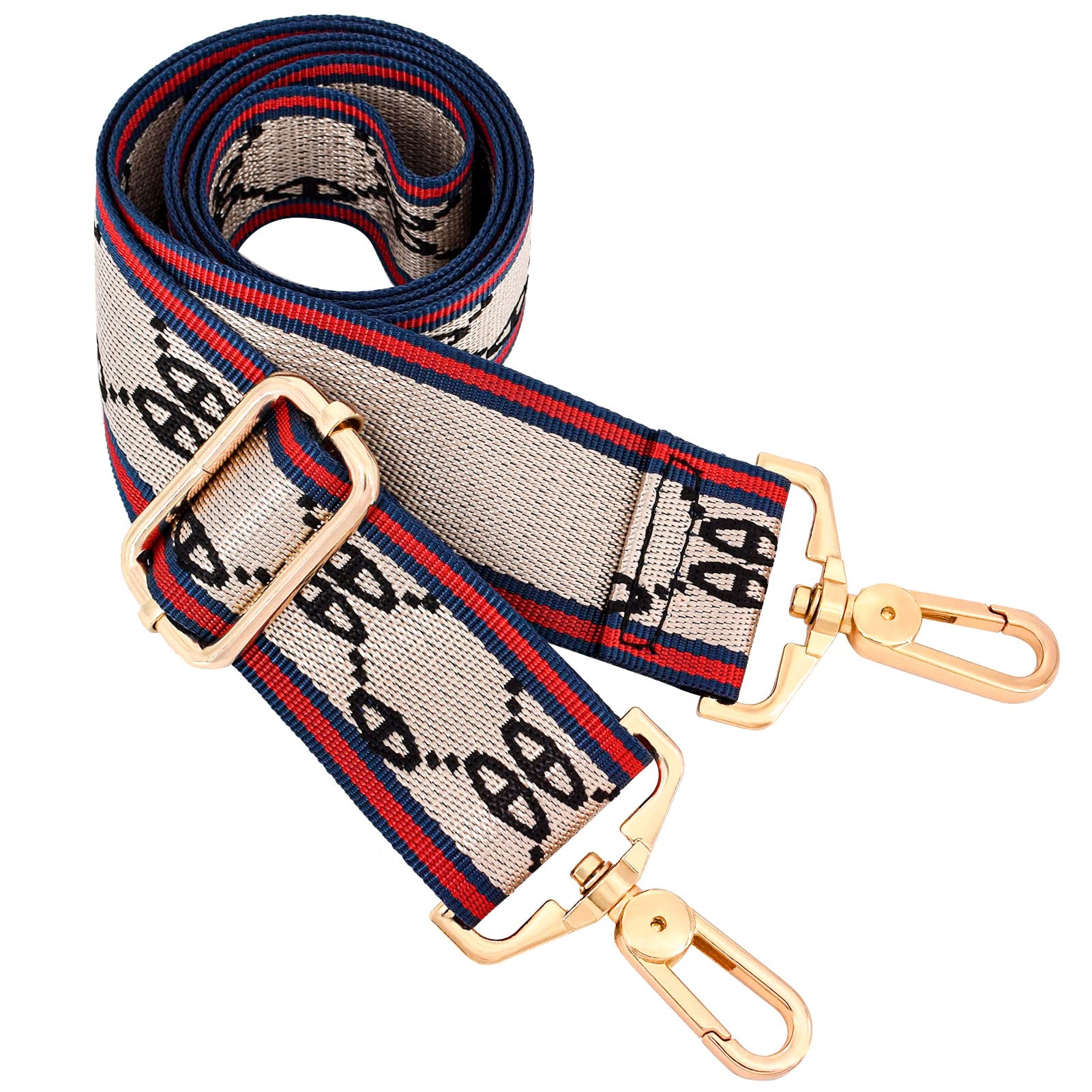 Replacement Crossbody Bag Strap with Metal Swivel Hook - Adjustable Shoulder Strap for Purses, Luggage & Guitar Cases | Perfect for Travel, Concerts & Daily Use