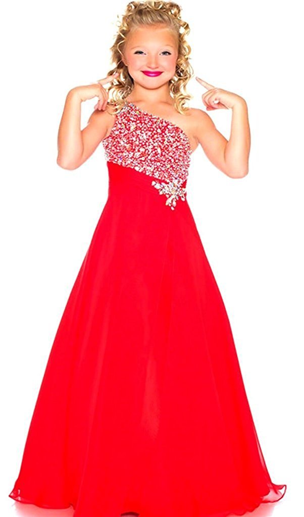 Elegant Long Princess Party Dresses for Girls - Formal Ball Gown Pageant Dress for Birthday, Wedding, Prom & Special Occasions