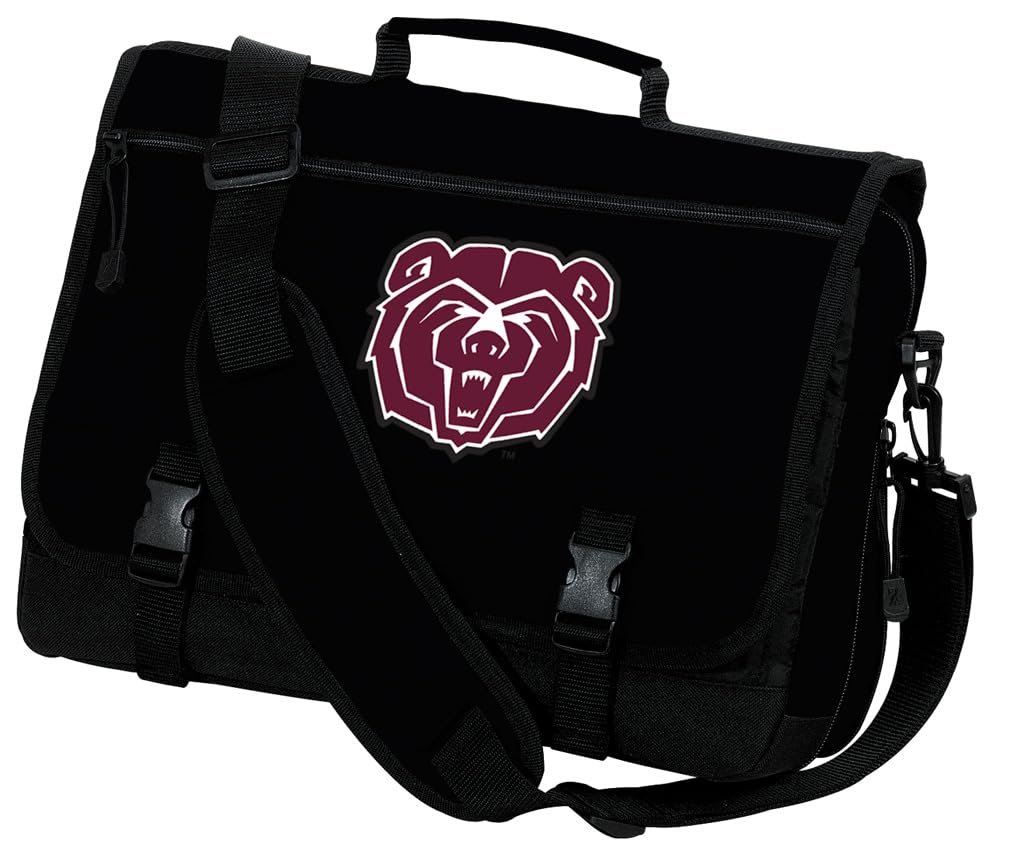 Missouri State University Laptop Bag for 15.6 Inch - Missouri State Bears Computer Messenger Bag for College Students & Professionals - Perfect for Campus, Work & Travel