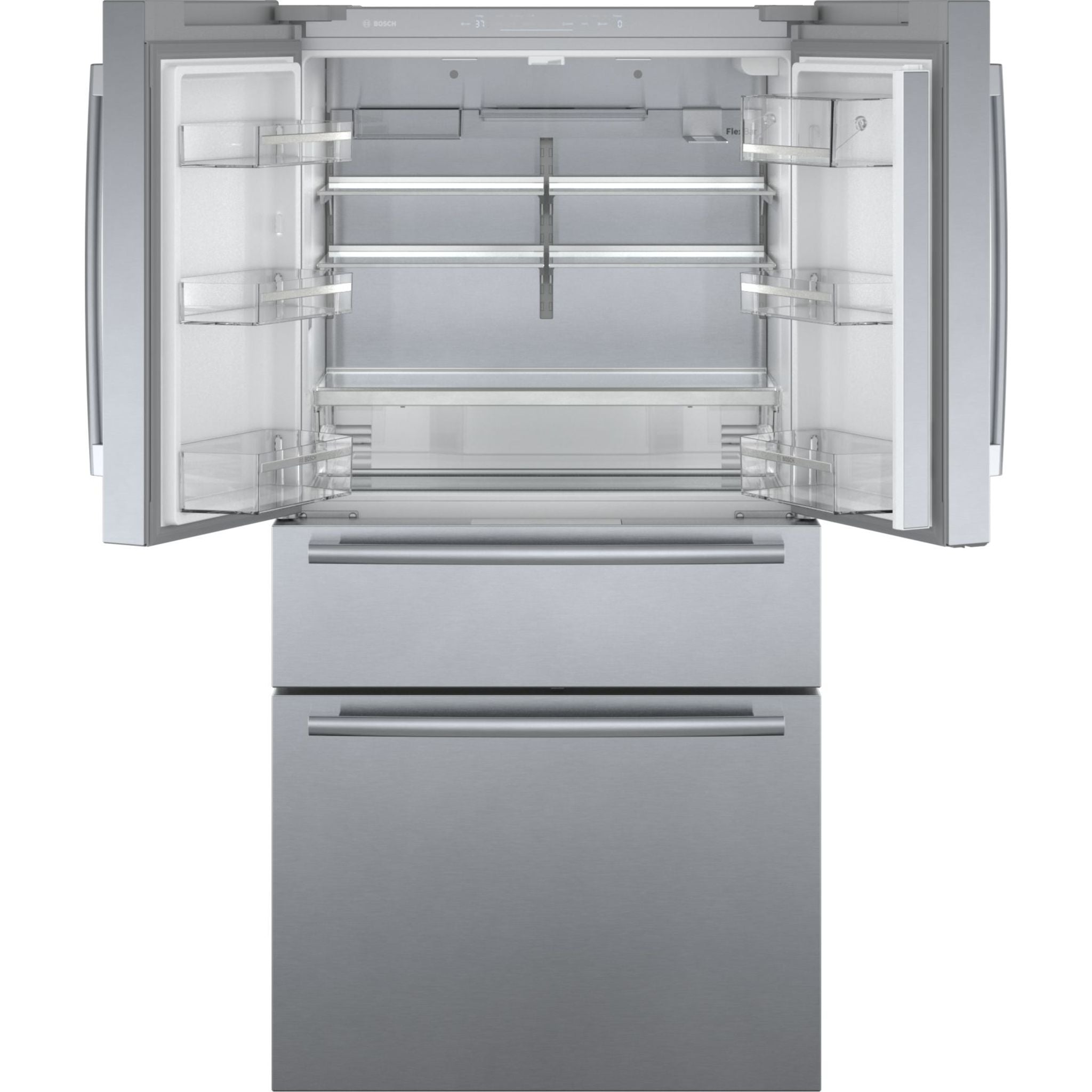 Bosch 36 Inch French Door Refrigerator (B36CL80SNS) - Stainless Steel, Counter Depth, Energy Star Rated - Perfect for Modern Kitchens & Open Floor Plans