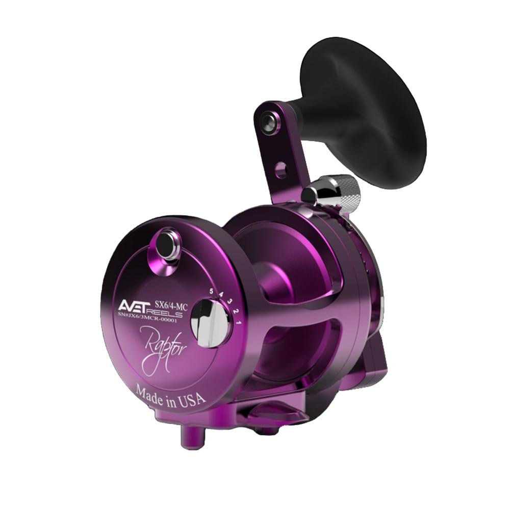 Avet SX Raptor 6/4 MC Two Speed Fishing Reel - Saltwater & Freshwater Fishing Gear for Offshore & Inshore Angling