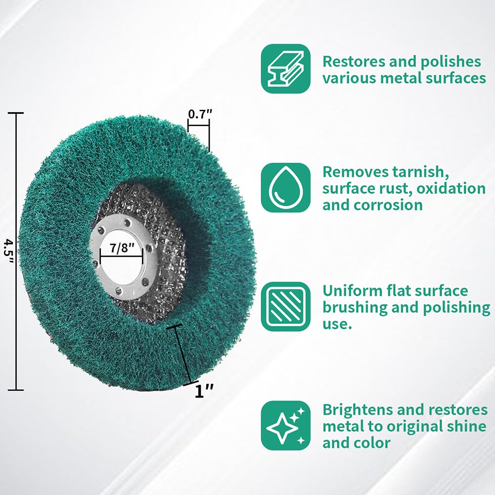 10Pcs 180 Grit Flap Discs for Angle Grinder - 4.5 Inch Coarse Sanding Discs, Paint & Rust Remover, Metal Polishing Wheel - Perfect for Metalworking, Wood Sanding & Surface Preparation