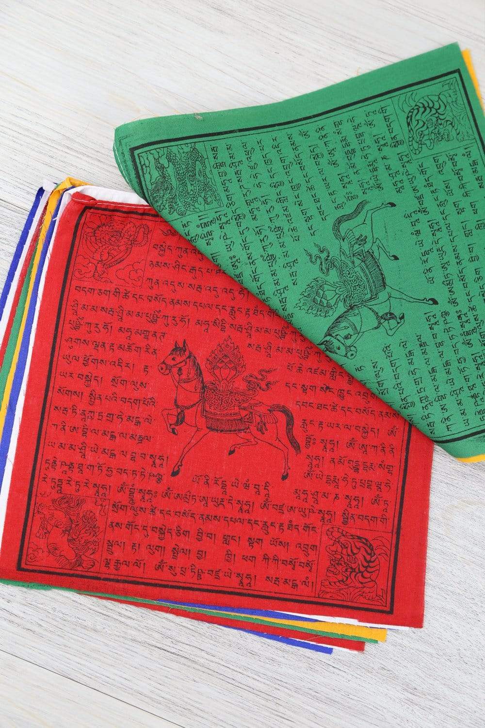 Breath of Blessings Lungta Prayer Flags - Traditional Tibetan Buddhist Prayer Flags for Home, Garden & Outdoor Decor - Bring Peace, Harmony & Good Luck
