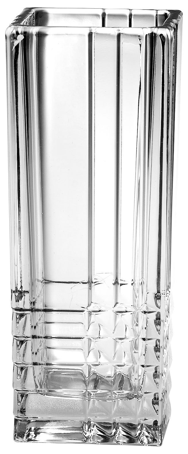 Bormioli Rocco Duemila 9-Inch Square Glass Flower Vase - Modern Home Decor for Centerpieces, Wedding Arrangements & Living Room Display