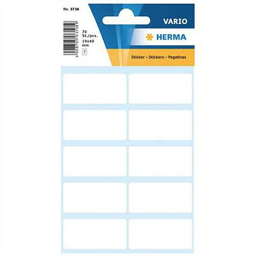 Multi-Purpose Labels 19 x 40mm (3738) - Self-Adhesive Stickers for Shipping, Organizing & Crafting - Perfect for Packages, Files & DIY Projects