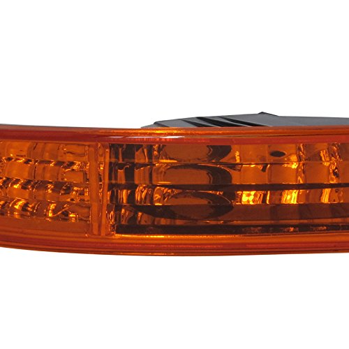 Spec-D Tuning Chrome Halo Projector Headlights with Amber Bumper Lights for Acura Integra - Upgrade Your Ride with Stylish LED Lighting for Night Driving & Street Racing