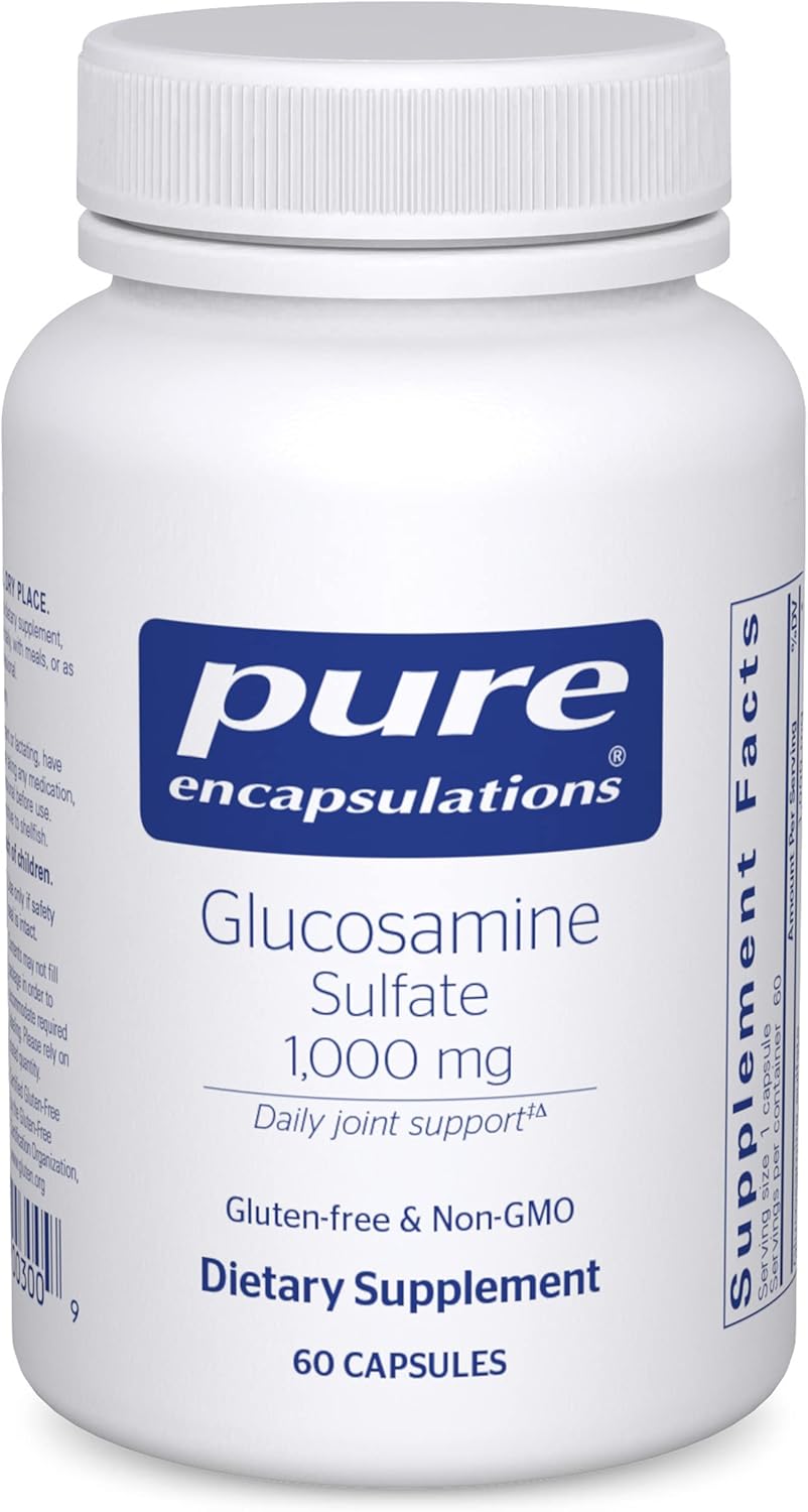 Pure Encapsulations Glucosamine Sulfate 1000mg - Premium Joint Support Supplement for Active Adults & Seniors | Supports Cartilage Health & Mobility | Ideal for Athletes, Fitness Enthusiasts & Aging Adults