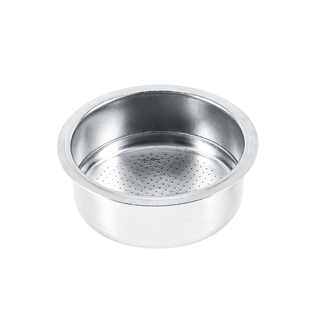 54mm Stainless Steel Coffee Filter Basket - Reusable 2 Cup Non-Pressurized for Espresso Machines | Perfect for Home Baristas & Coffee Shops