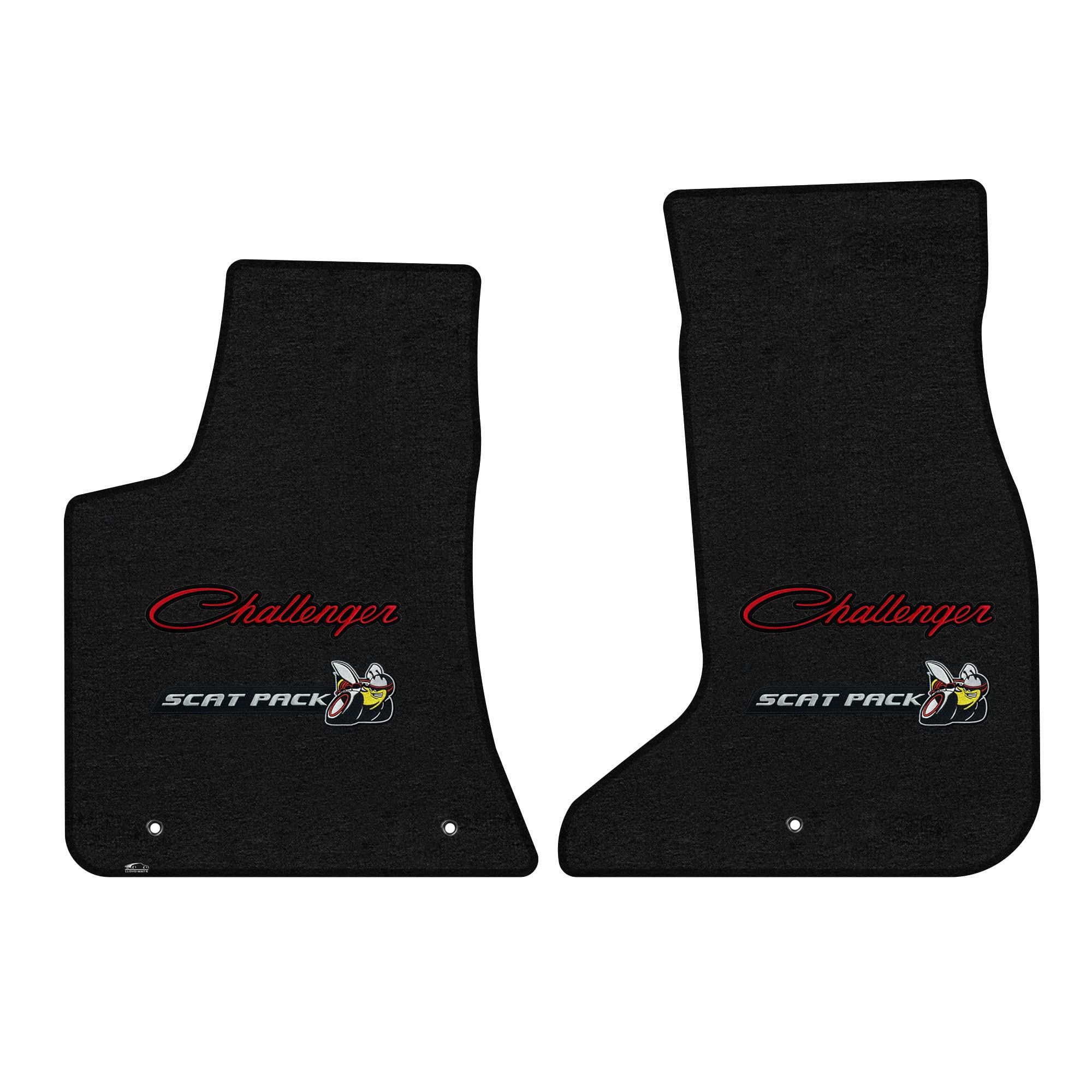 Premium Custom-Fit Carpeted Floor Mats for 2017-2023 Dodge Challenger (AWD) - 2-Piece Set, Charcoal - Luxury Car Floor Liners for Scat Pack Models | Perfect for Daily Commuting & Road Trips