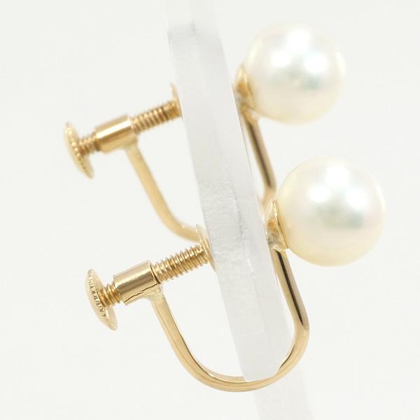 18K Yellow Gold Pearl Earrings for Women - Elegant Freshwater Pearl Stud Earrings - Perfect for Weddings, Parties & Gift Giving