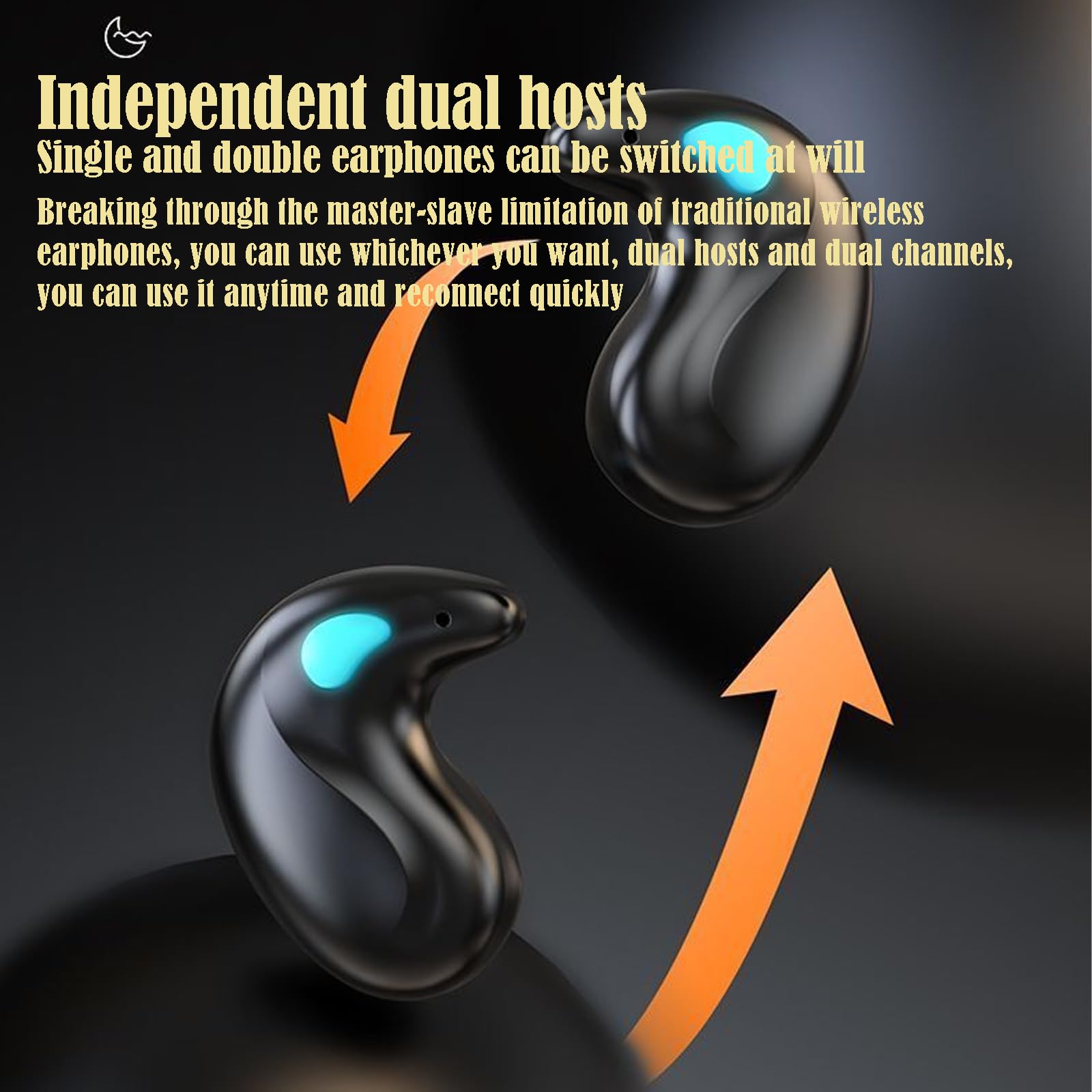 Wireless Bone Conduction Bluetooth Headphones for Sleeping, IPX5 Waterproof Sport Earbuds with Built-in Mic, Bluetooth 5.3 Open-Ear Headset for Running, Workout, Driving & Office Use - White