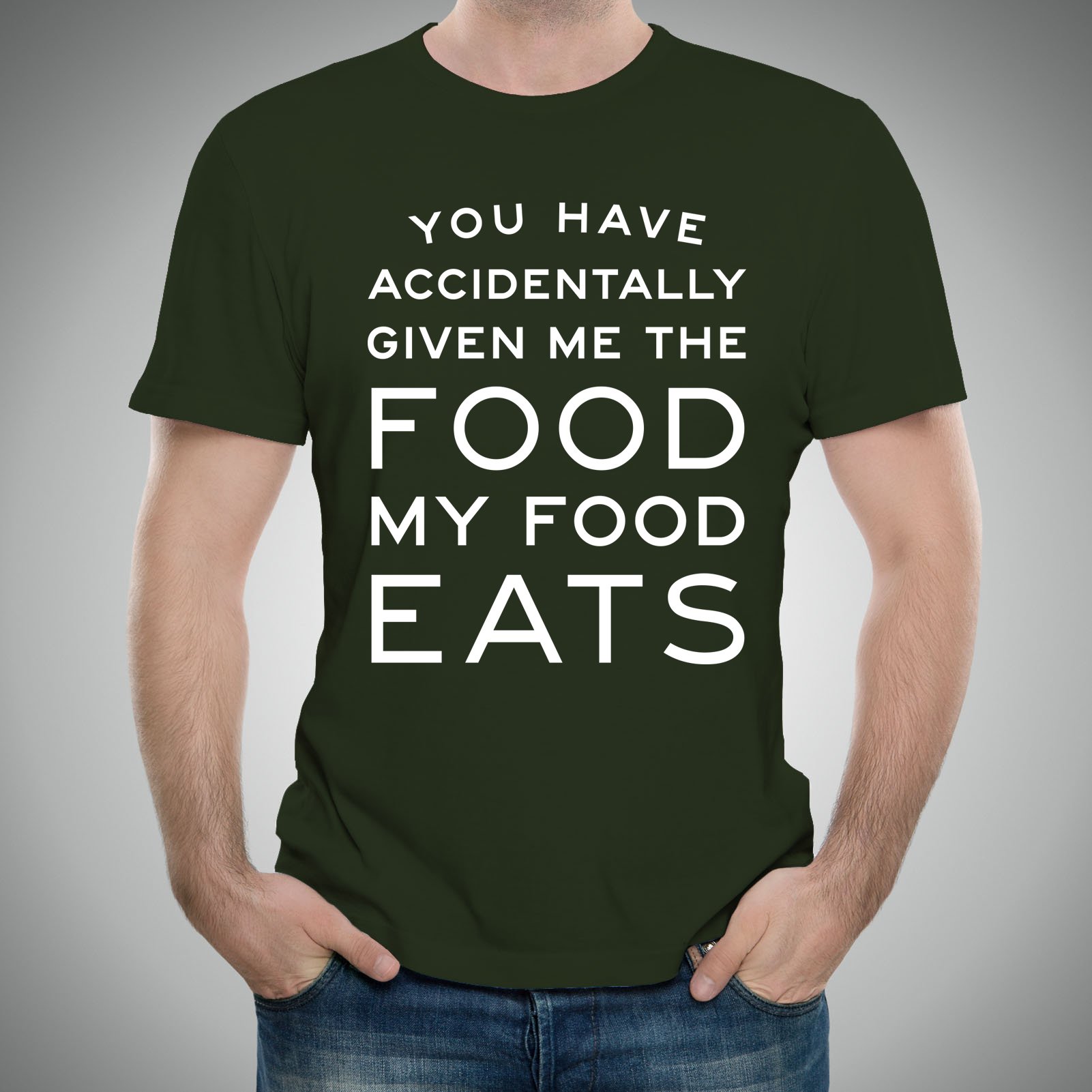 Funny Ron Swanson Quote T-Shirt - 'You Have Accidentally Given Me Food My Food Eats' - Perfect for Parks and Rec Fans, Office Humor & Gift Ideas