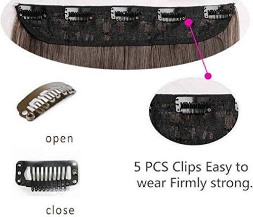 HOJI Natural Brown Curly/Wavy Hair Extensions for Women - Soft & Luxurious Human Hair Weft - Perfect for Daily Styling, Parties & Special Occasions