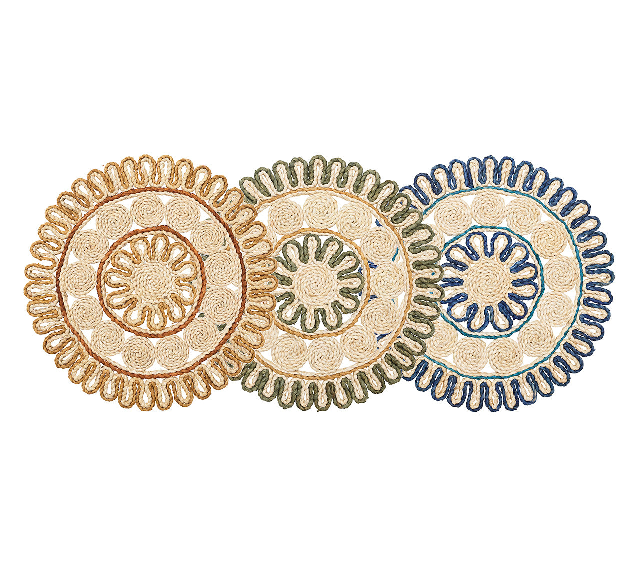 Casbah Placemats Set of 6 - Premium Woven Table Mats for Dining, Heat Resistant & Non-Slip - Perfect for Home Decor, Dinner Parties, and Holiday Gatherings