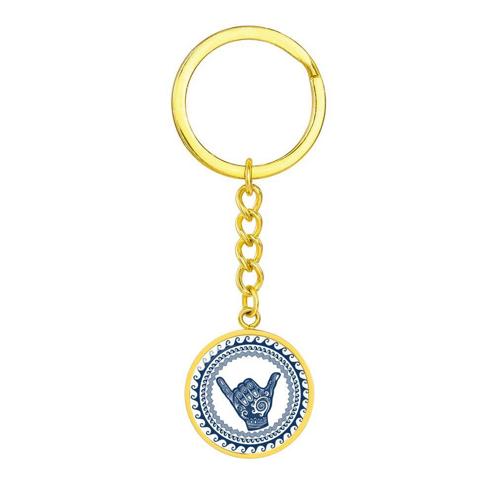 Hang Loose Beachy Keychain - Surf Style Car Keys Accessory for Beach Lovers & Summer Vacation | Perfect for Surfboards, Backpacks & Beach Bags