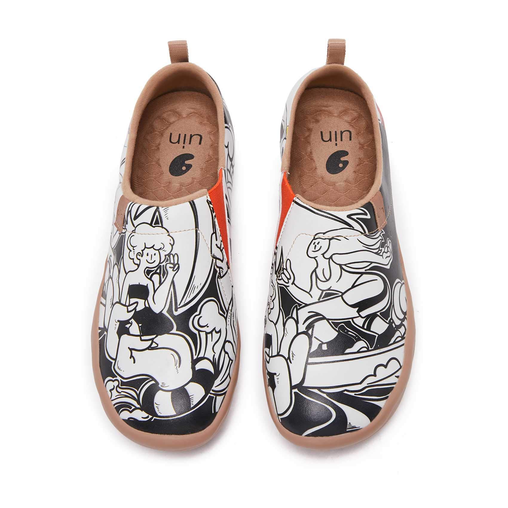 UIN Women's Slip-On Walking Shoes - Lightweight Travel Loafers with Microfiber Upper - Comfortable Casual Sneakers for Walking, Travel & Everyday Wear