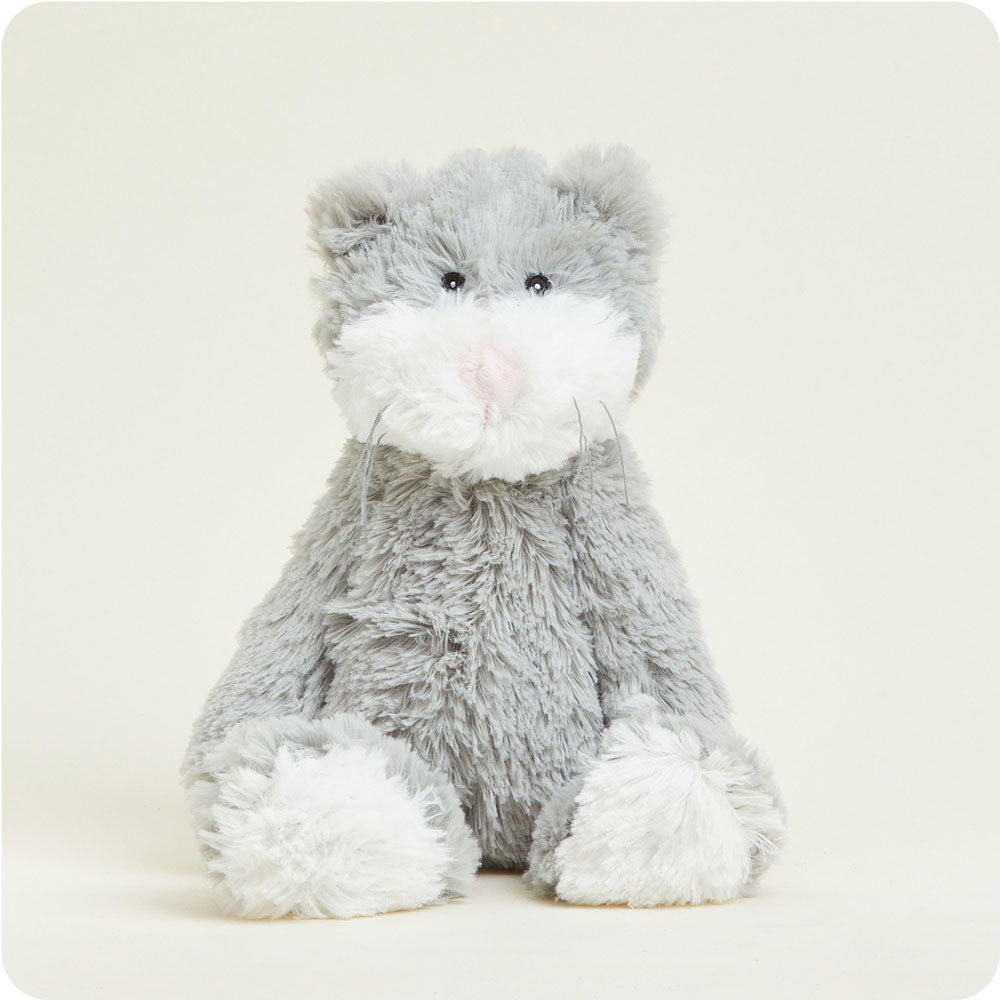 Weighted Heated Cat Stuffed Animal - Microwaveable Plush Toy for Stress Relief & Warmth | Perfect for Anxiety Relief, Relaxation, and Cold Weather Comfort