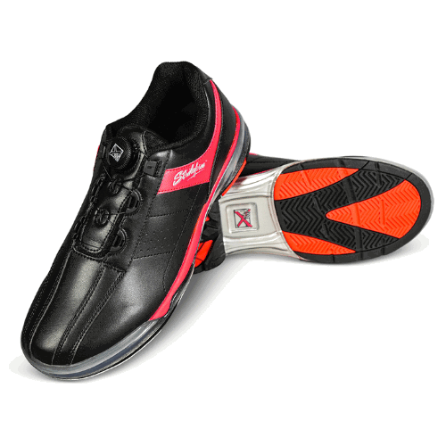 KR Strikeforce TPU Revival FT Black/Red Right Hand Performance Men's Bowling Shoes - Perfect for League Play & Tournament Bowling