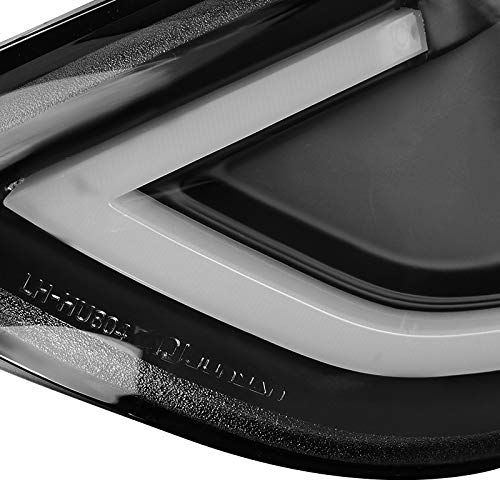 2011-2013 Hyundai Elantra Clear Lens Black Bezel LED DRL Projector Headlights - High Performance Replacement for Daytime Running Lights & Night Driving