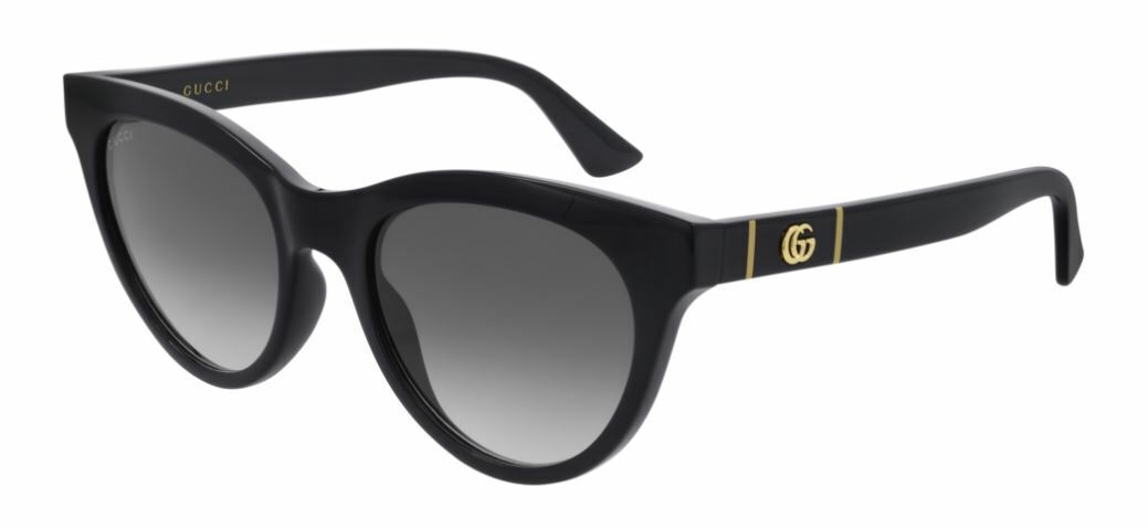 Gucci GG 0763S 001 Black/Gray Gradient Cat Eye Sunglasses for Women - Stylish UV Protection Shades for Outdoor, Beach & Fashion Accessories