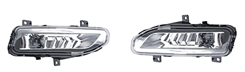 **LED Fog Light Assembly Kit for 2017-2019 Nissan Kicks - Left & Right Side with Brackets - Durable Replacement for Improved Night Driving & Off-Road Visibility**