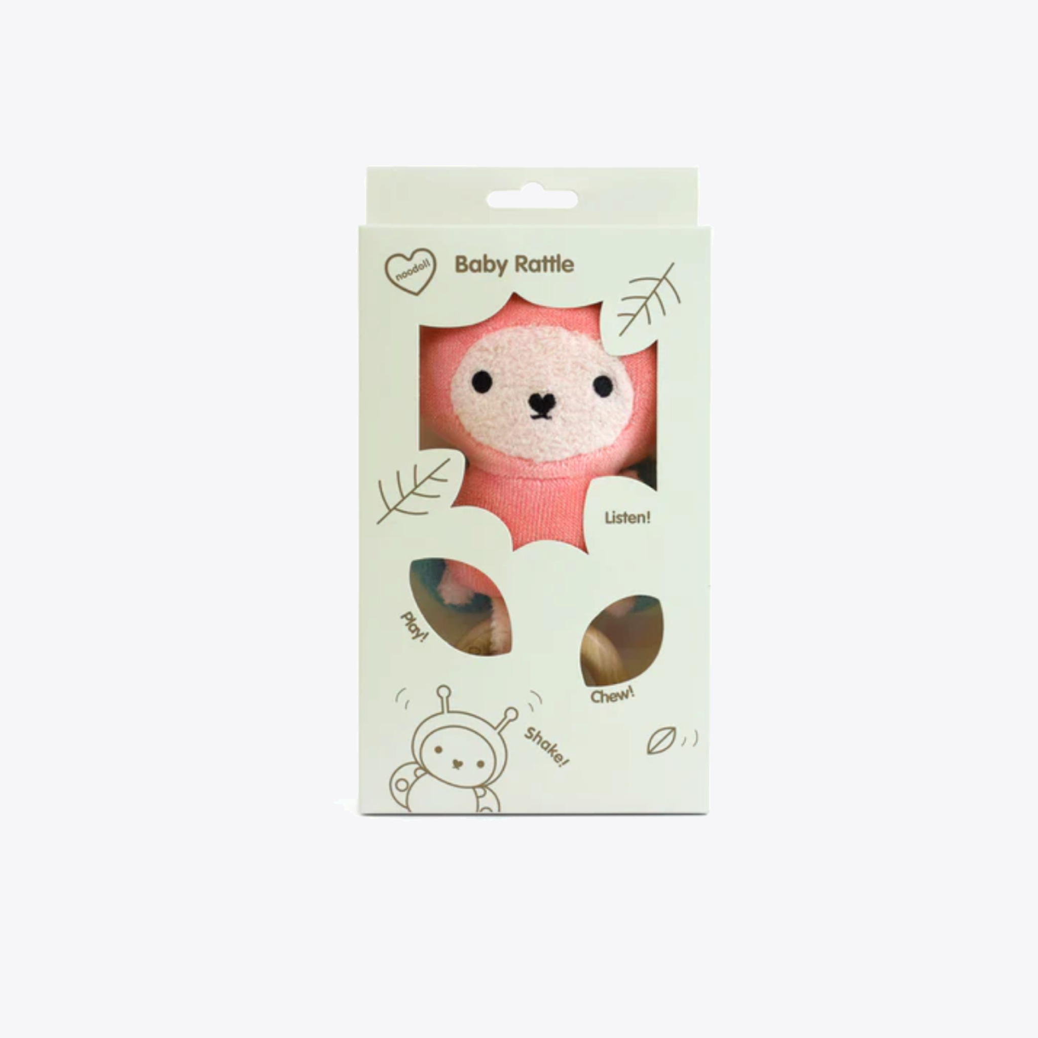 Ricebutter Baby Rattle Toy - Safe & Soft Teething Rattle for Infants & Toddlers - Perfect for Early Learning, Sensory Play & Soothing Teething Pain