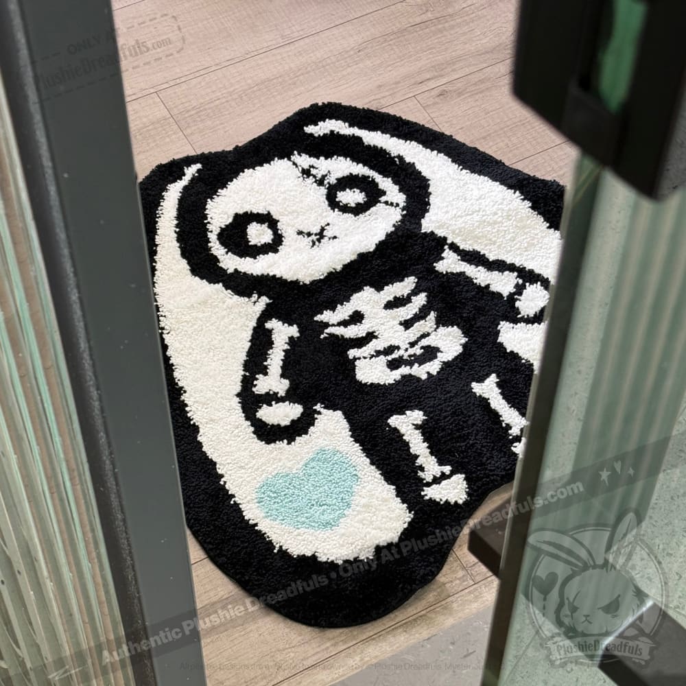 Premium Rabbit Fur Rug - Soft & Luxurious Bone Organizer for Home Decor - Perfect for Living Room, Bedroom, or Nursery