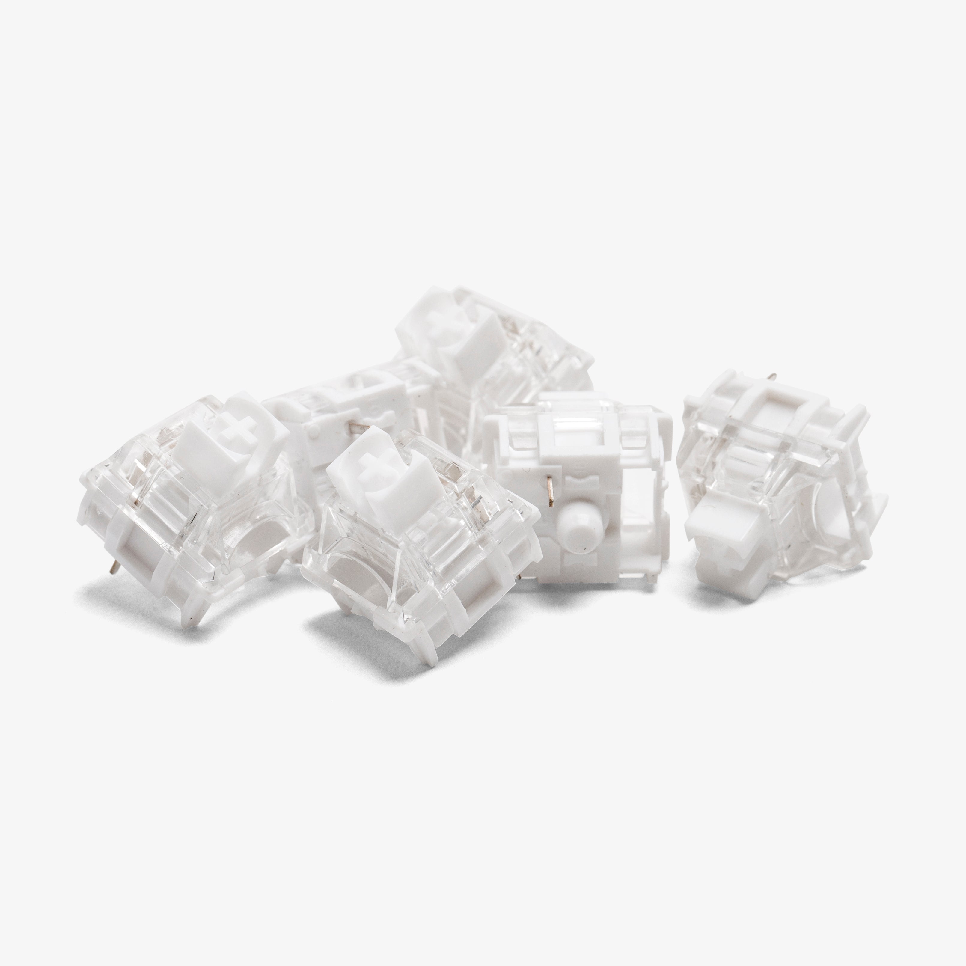 Higround 36 Switch Set - Pre-Lubed Mechanical Keyboard Switches (White Flame) for Gaming & Typing - Compatible with Custom Keyboards & PC Builds