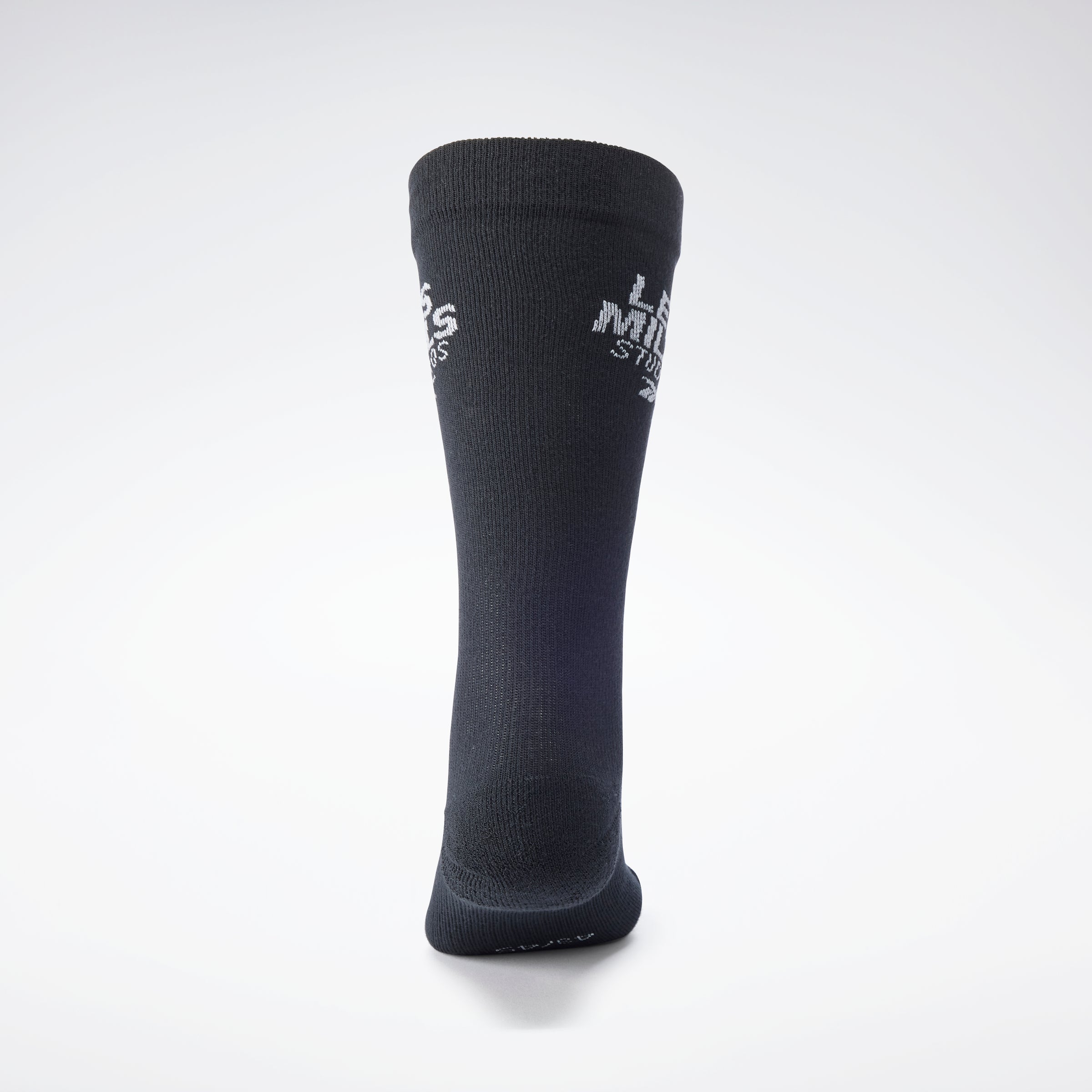 Les Mills® Crew Socks for Men & Women - Black Performance Athletic Socks for Gym, Running & Workouts - Moisture Wicking & Breathable Comfort Socks