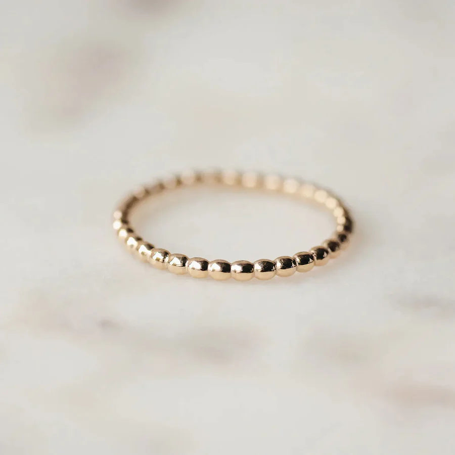 10K Gold Abacus Ring - Elegant Adjustable Stackable Ring for Women, Perfect for Everyday Wear, Gifts, and Fashion Jewelry Collection