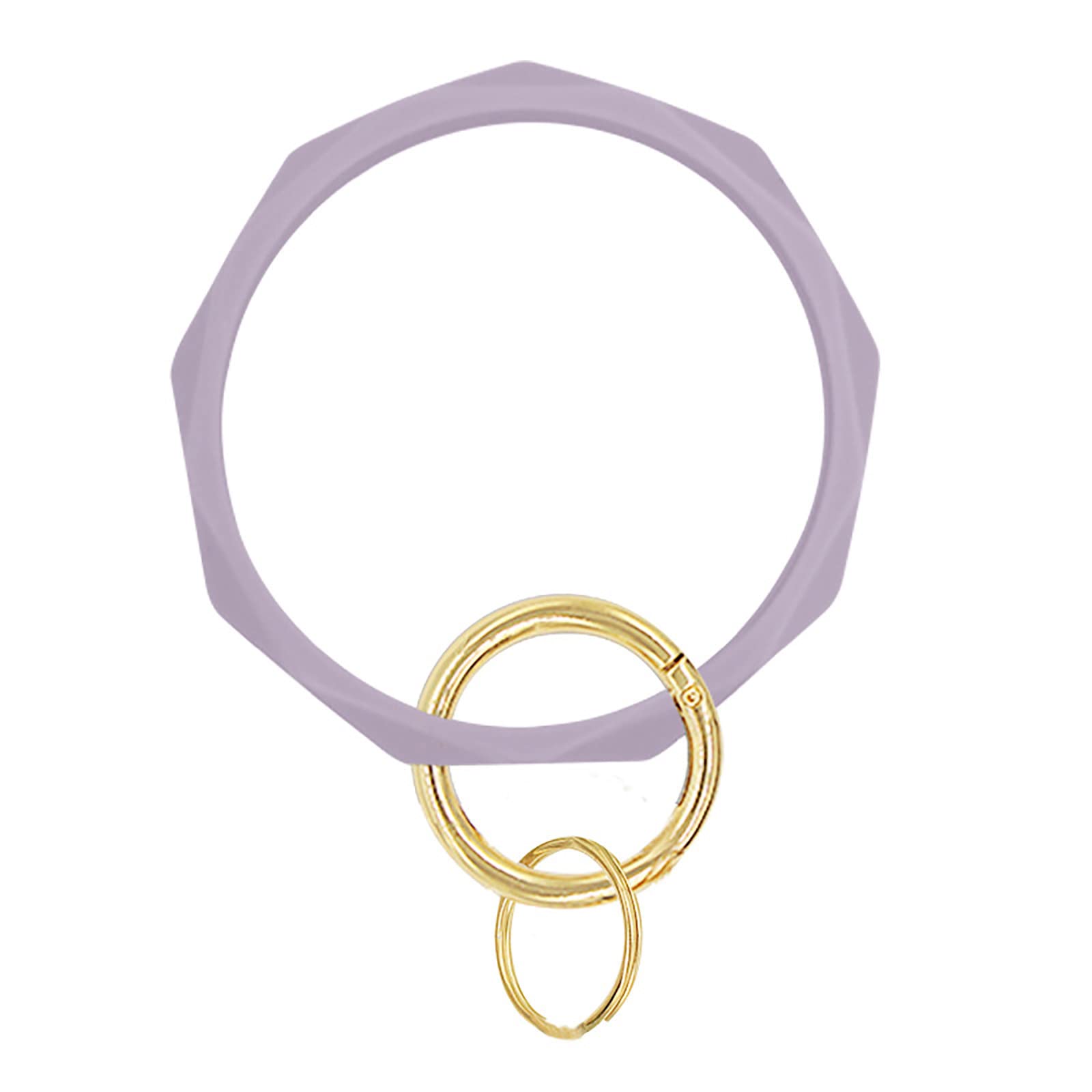 Flexible Silicone Keychain Bracelet for Women - Round Wristband Key Ring Holder with Durable Stretchable Design | Perfect for Keys, ID Cards, Gym Locker Accessories and Everyday Carry Essentials