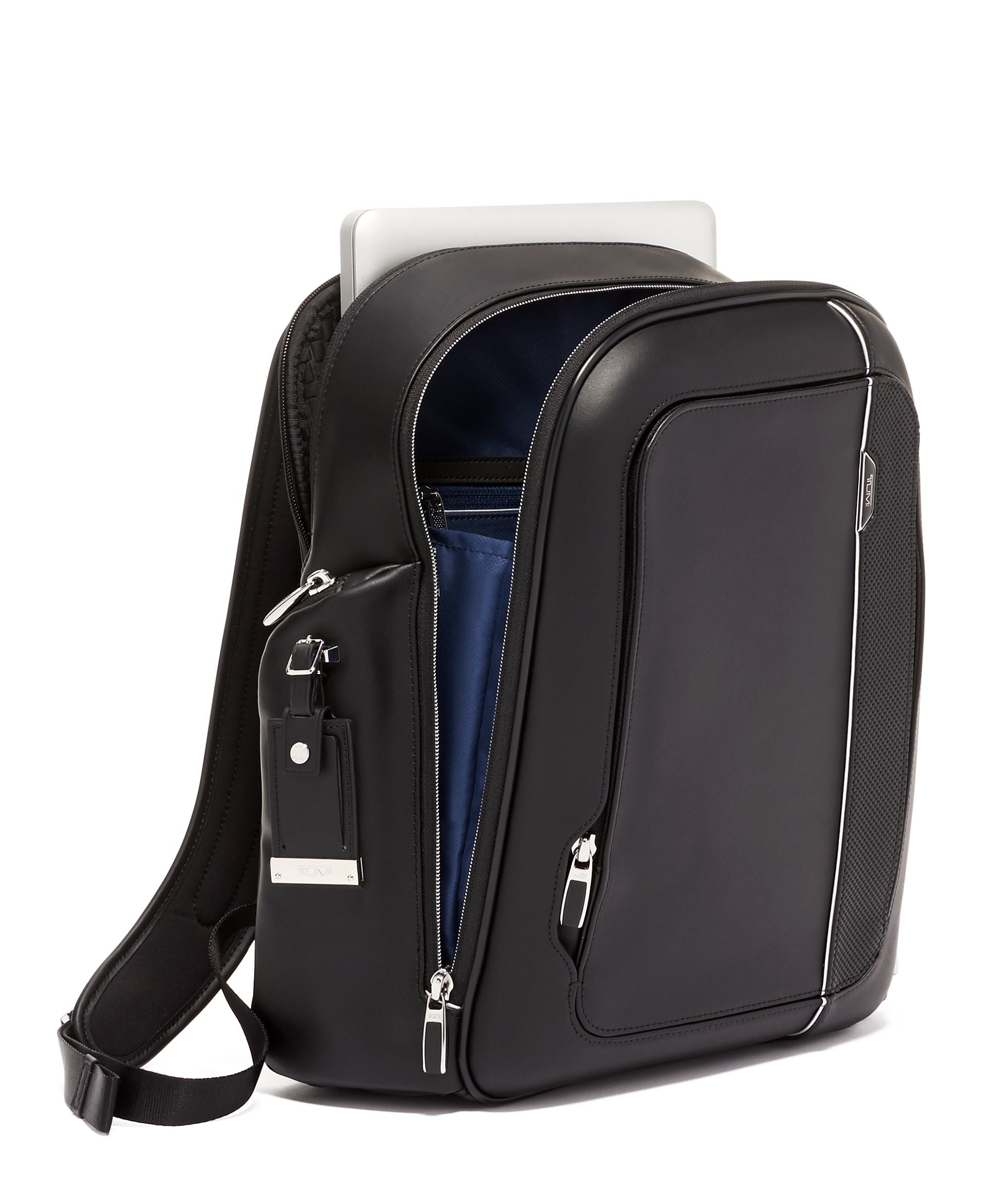 Tumi Arrivé Larson Leather Backpack for Men & Women - Premium Genuine Leather Laptop Backpack for Work, Travel & Business - Stylish & Durable Everyday Carry Backpack for Professionals & Students