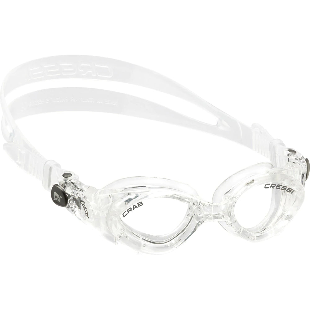 Cressi Crab Clear Snorkeling Mask - Anti-Fog, UV Protection for Scuba Diving & Swimming - Perfect for Ocean Adventures & Water Sports