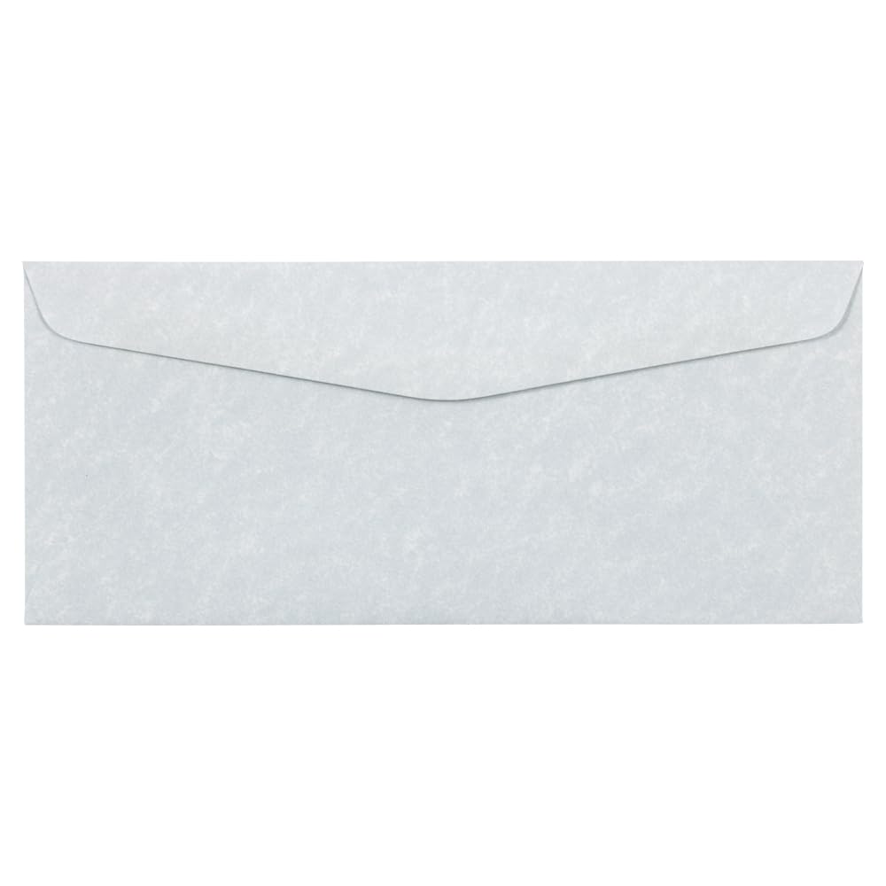 JAM PAPER #10 Business Parchment Envelopes - 4 1/8 x 9 1/2 Inches - Blue Recycled Eco-Friendly - Bulk Pack of 1000 Envelopes per Carton - Perfect for Mailing, Office Documents & Wedding Invitations