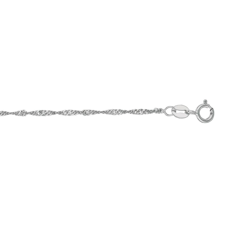 10K Gold 1.5mm Singapore Chain Necklace for Men & Women - Durable Thin Rope Chain Jewelry for Everyday Wear, Layering, and Gifts
