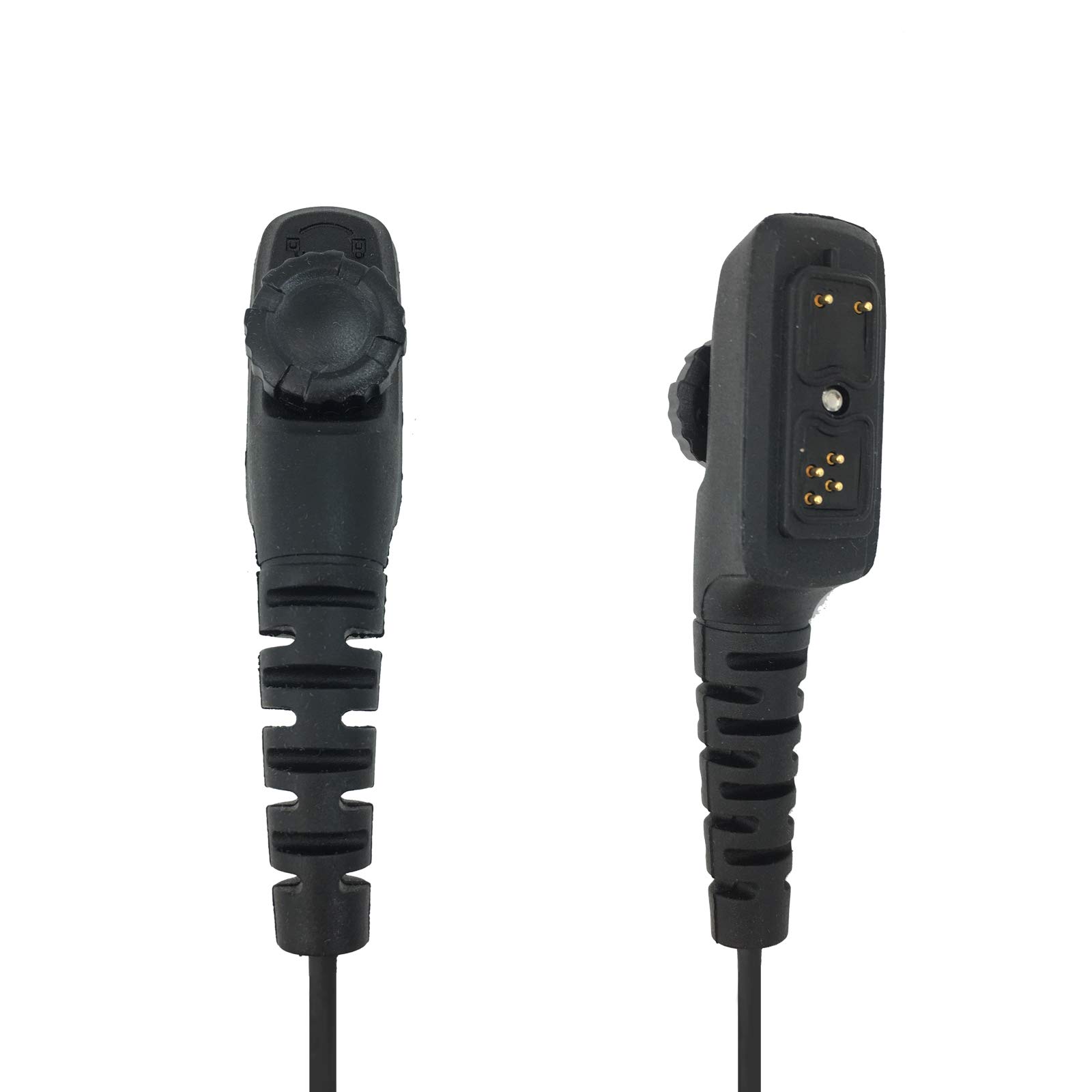 Lightweight Behind-the-Head Headset with Boom Mic & PTT Button - Compatible with Hytera PD708 PD752 PD780 PT580 PT790 EX Radios - Ideal for Security, Construction & Outdoor Communication