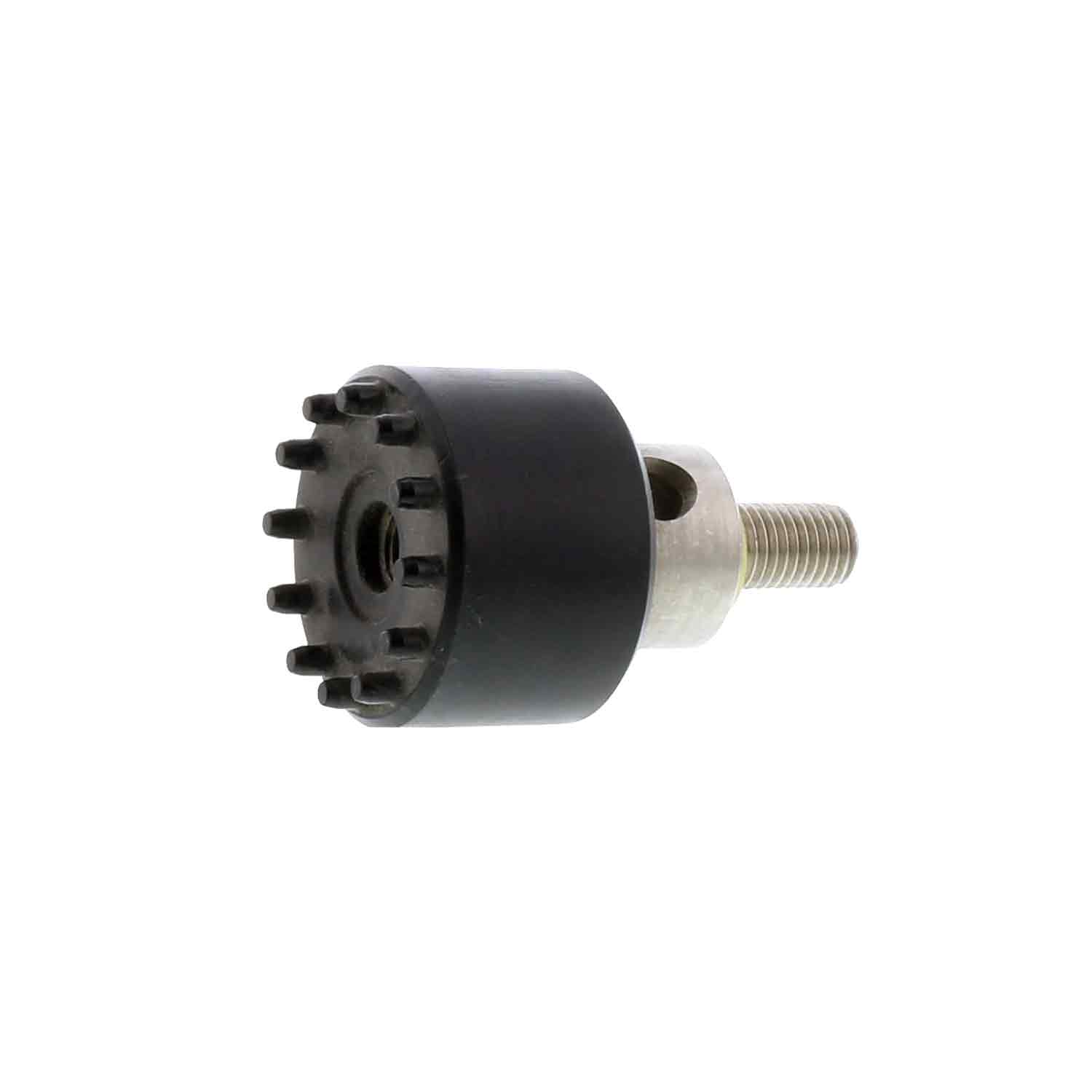 Beiter 1 1/4 Inch Black Extension with Pins - Heavy Duty Pipe Fitting for Plumbing, Construction, and Industrial Applications