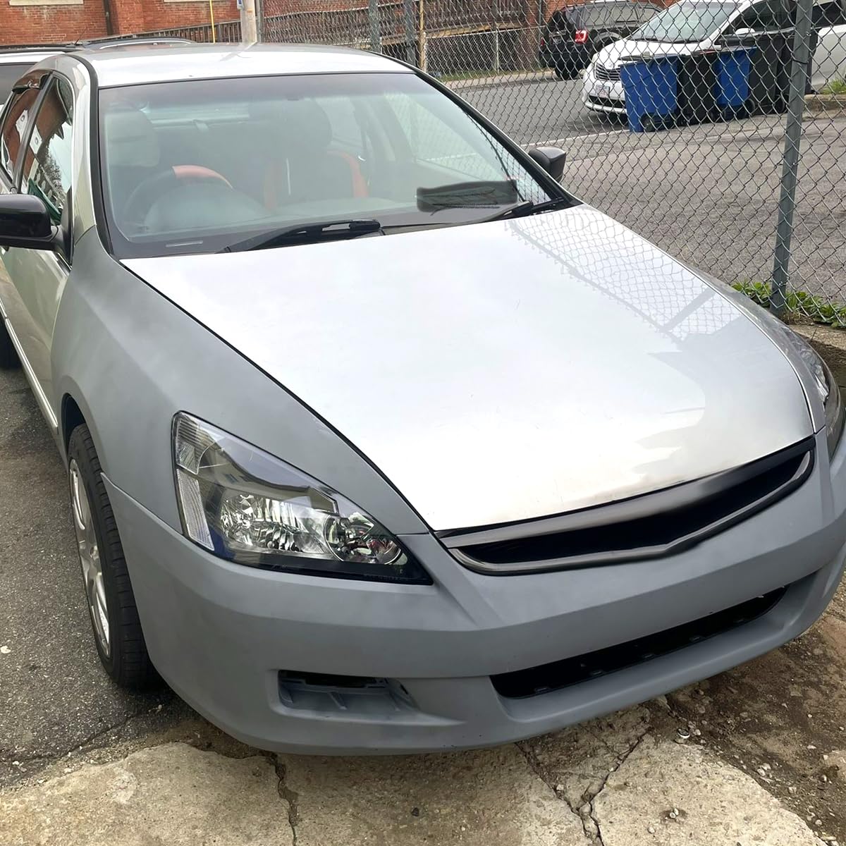 03-07 Honda Accord JDM Black Headlights & Driving Lamps Replacement Pair - Upgrade for Night Driving & Style Enhancement