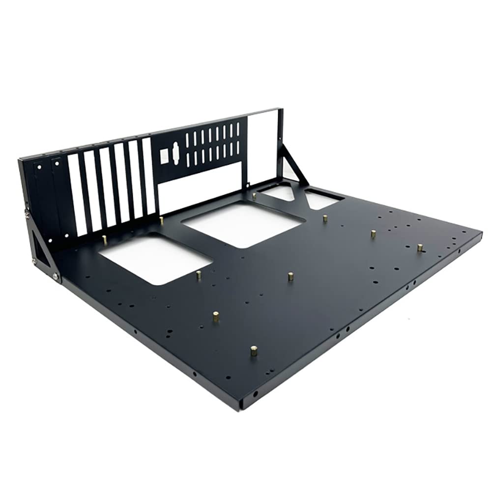 Open Chassis Rack - EATX ATX MATX ITX PC Open Frame Test Bench Case for Gaming & Computer Hardware Testing - Perfect for DIY Builds, Overclocking & Component Showcase