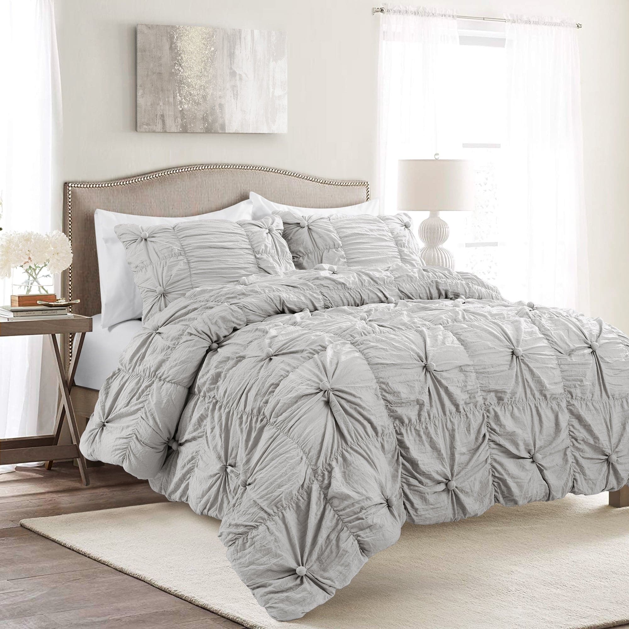 Bella 3-Piece Comforter Set - Soft & Cozy Queen/King Size Bedding - Perfect for Master Bedroom, Guest Room & Dorm Decor