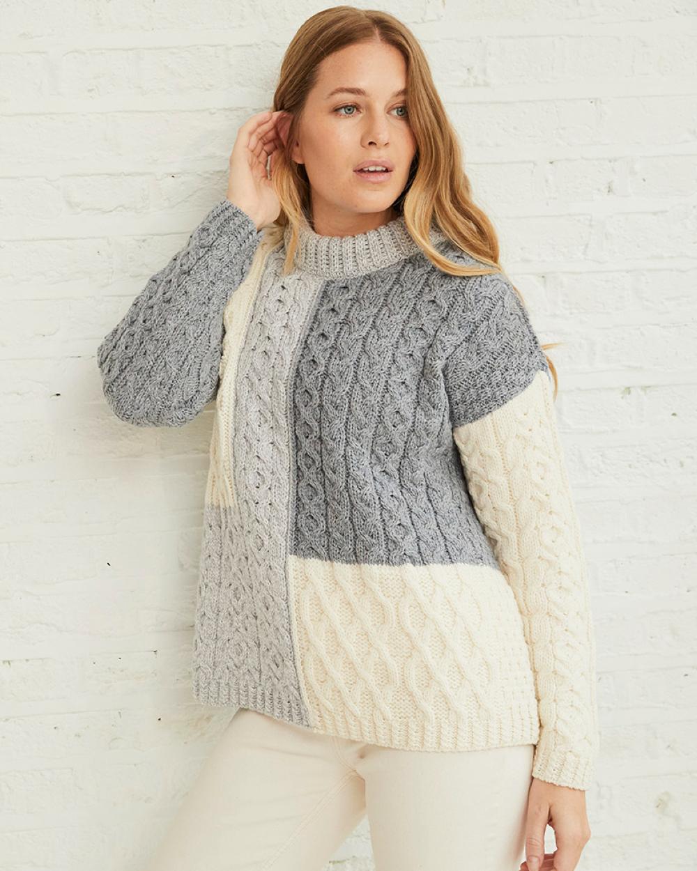 Aran Cobh Sweater - Authentic Irish Wool Knitwear for Men & Women | Perfect for Winter, Casual Wear & Outdoor Activities