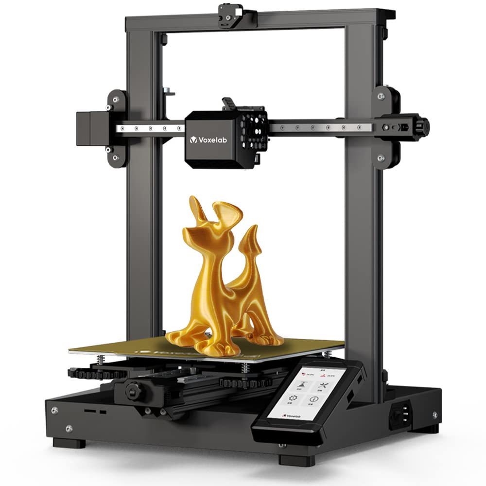 Voxelab Aquila D1 Auto Leveling 3D Printer with 25-Point Precise Leveling, XY Axis Linear Guide, Metal Dual-Gear Direct Extruder - Compatible with PLA/ABS/PETG/TPU Filaments - 9.25x9.25x9.84 Inch Build Volume - Perfect for Home DIY, Prototyping & Hobby Projects