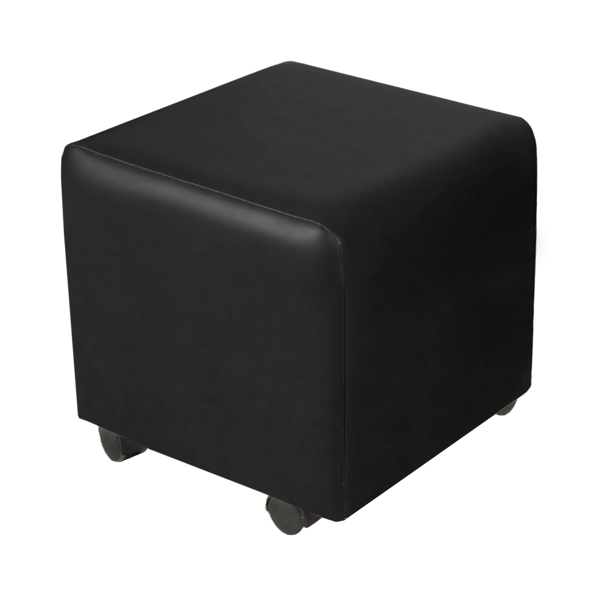 Rolling Ottoman with Wheels - Versatile Storage and Seating Solution for Living Room, Bedroom, or Office