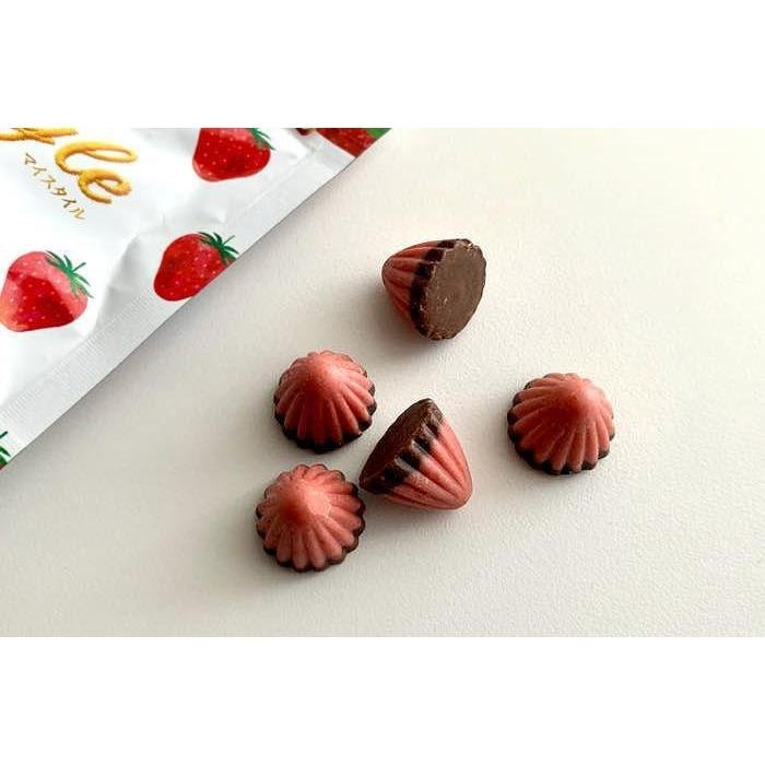 Meiji Apollo My Style Strawberry Chocolate - Low Sugar 41g - Japanese Snacks for Office, Travel & Gift Giving