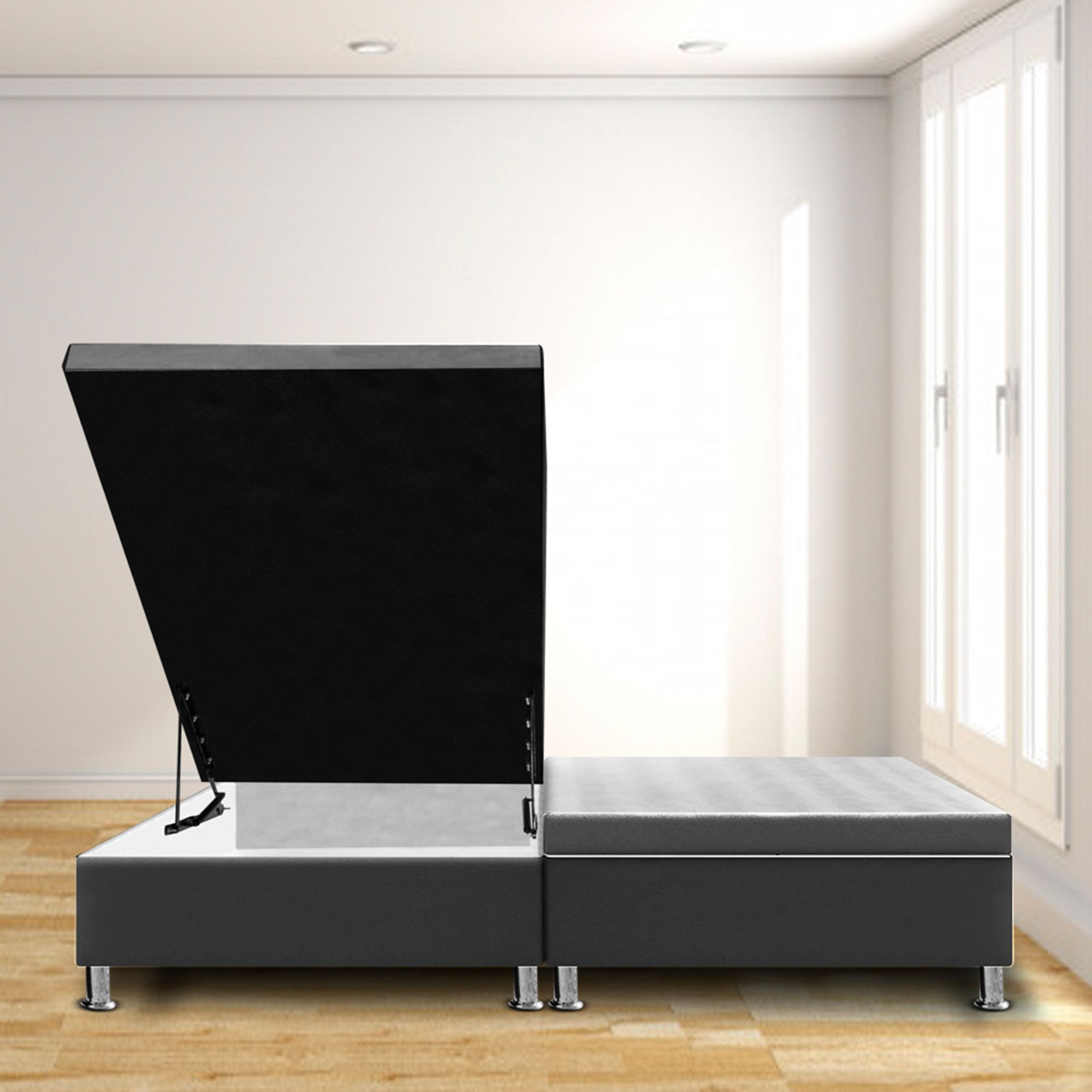 140x43Cm Underbed Storage Box with Wheels for Queen Size Bed 140x190Cm - Foldable Design, Space Saving Organizer for Bedroom, Closet, and Dorm Room