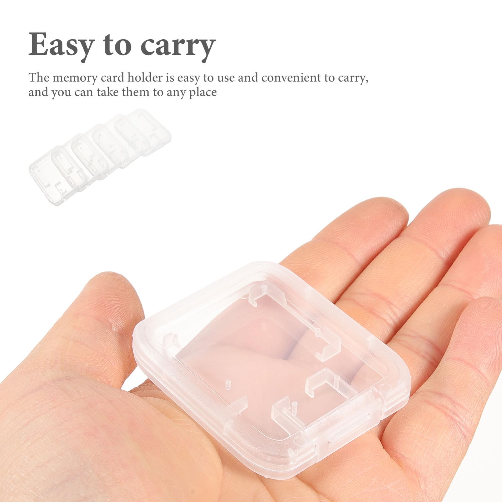 72 Pcs Memory Card Storage Box - Waterproof SD Card Holder Case for Camera, DSLR, GoPro - Compact Plastic Organizer for Memory Cards, USB Drives, SIM Cards - Perfect for Travel, Photography & Office Use
